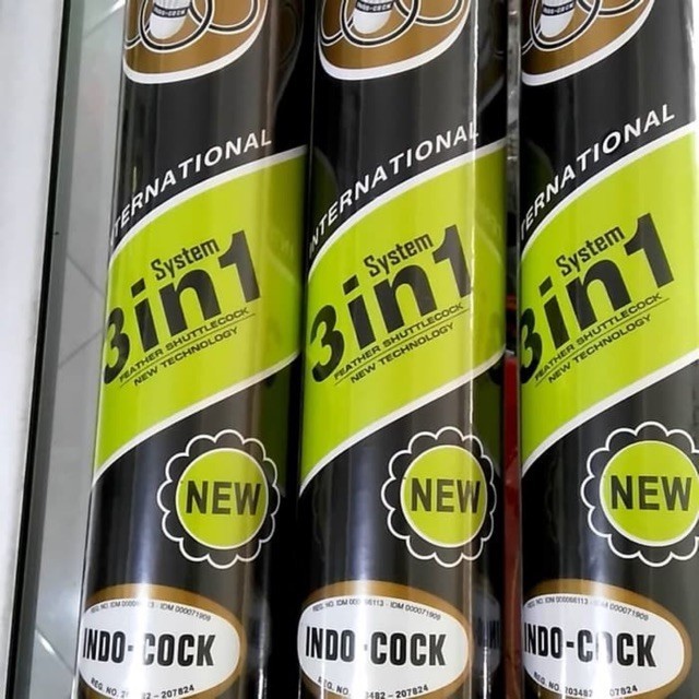 Shuttlecock Indocock 3 In 1 Original Kok Badminton Indocock 3 In 1