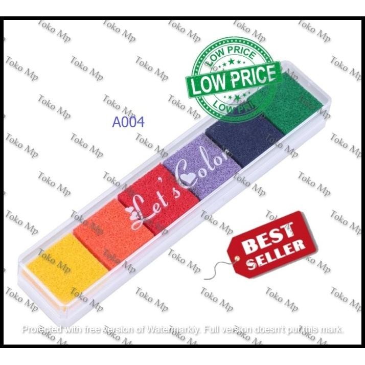 

HOT DEAL NON-TOXIC COLOR INK PAD INKPAD RUBBER STAMP FINGER PRINT DIY CRAFT