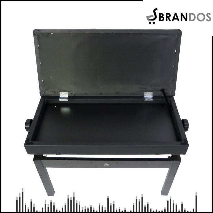 Kursi Piano 4 Kaki Double Pengatur Tinggi Lemari Tempat Buku BA223