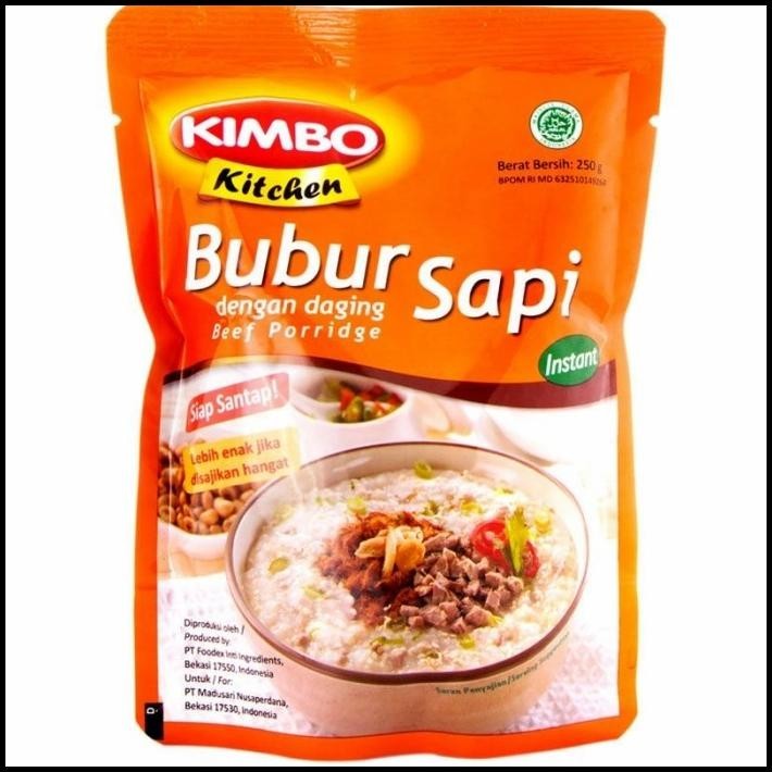 

GRATIS ONGKIR KIMBO KITCHEN BUBUR INSTANT SAPI 250G !!!!