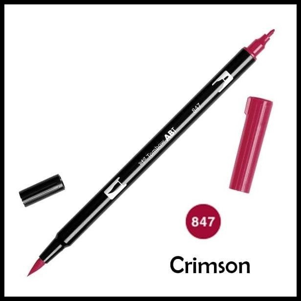 

BEST DEAL ABT TOMBOW DUAL BRUSH PEN ART MAKER 847 CRIMSON !!