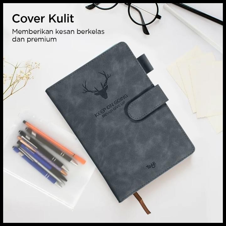 

TERMURAH BUKU HARIAN CATATAN NOTEBOOK JURNAL DAILY DENGAN COVER KULIT STRAP MAGNETIC A5 !!!!!!!