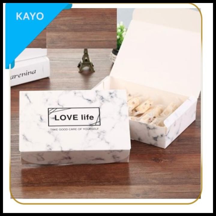 

BEST DEAL BOX MOTIF MARMER PACKAGING COOKIES KADO HADIAH KOTAK SOUVENIR !!!!