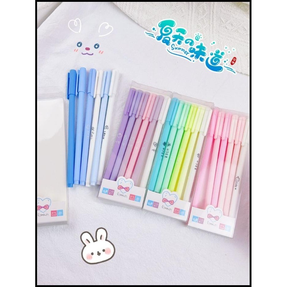 

DISKON MRJ PULPEN GEL MACARON ISI 6 PCS PEN GEL AESTHETIC PULPEN TULIS 0.5MM !!!!!!