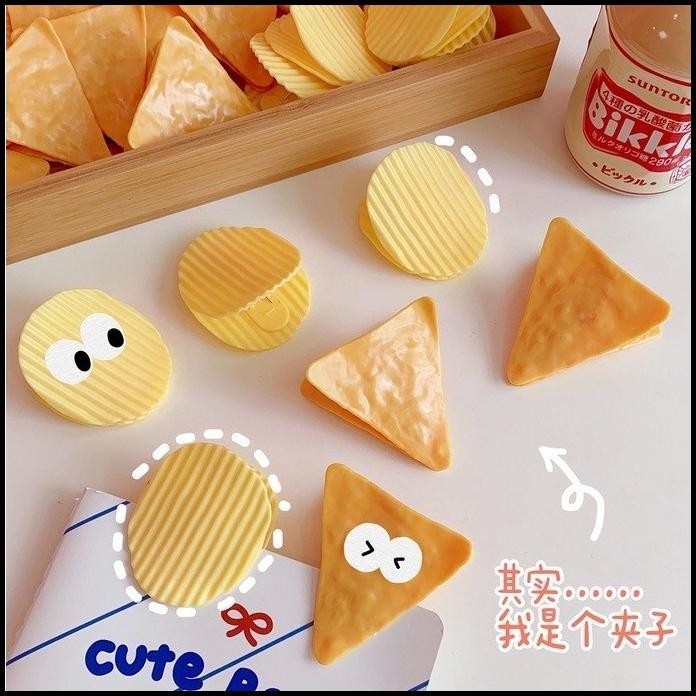 

BEST DEAL PAPER CLIP POTATO CHIPS CUTE KOREAN STYLE STORAGE CLIP !!!