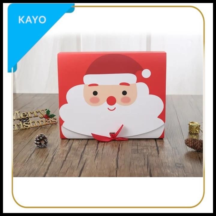 

TERMURAH XL KOTAK SOUVENIR TEMA NATAL, KOTAK BOX KADO MOTIF NATAL SANTA RUDOLF