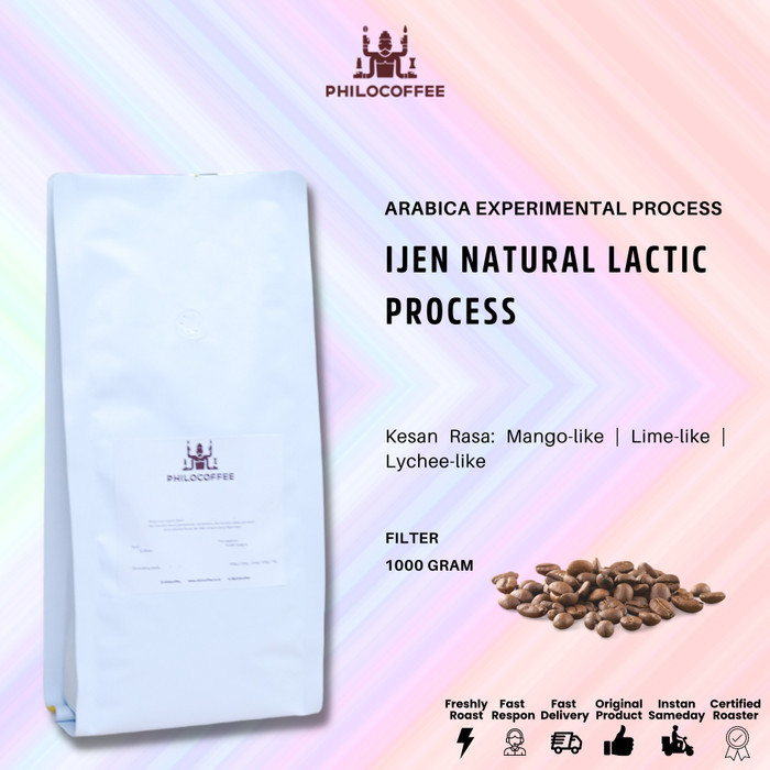 

Biji Kopi Arabika Ijen Natural Lactic Process 1Kg Ijen Lestari