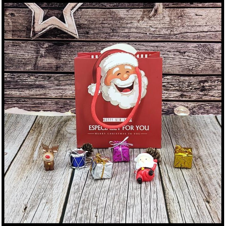

TERMURAH KANTONG HADIAH SANTA, PAPER BAG X'MAS, KANTONG SOUVENIR HADIAH NATAL !!!!