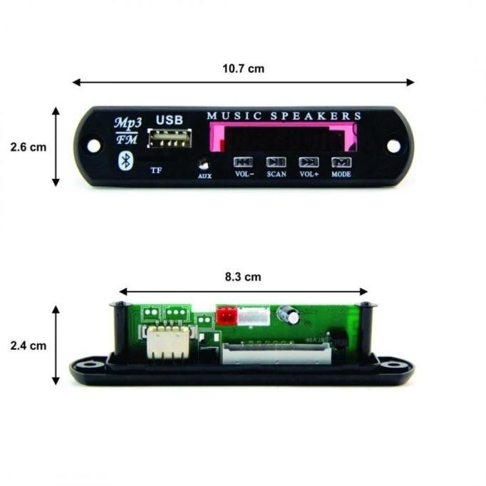 KIT MP3 USB PLAYER MODUL BLUETOOTH 5V - MODUL KIT MP3 PLAYER + REMOTE