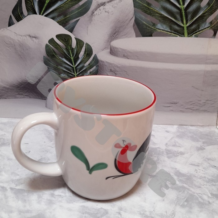 Piring Set Ayam Jago/Dinner Set Kukuruyuk Isi 6Pcs