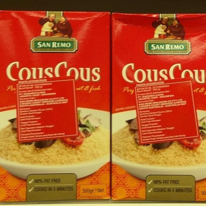 

READY STOCK SANREMO COUSCOUS 500GR !!!!!