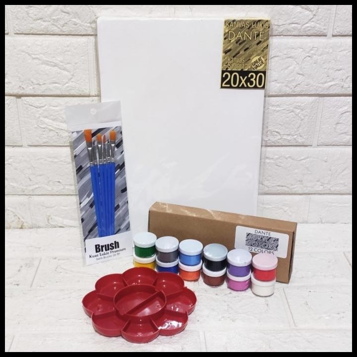 

GRATIS ONGKIR PAKET MELUKIS SET KANVAS 20X30 KUAS PALET