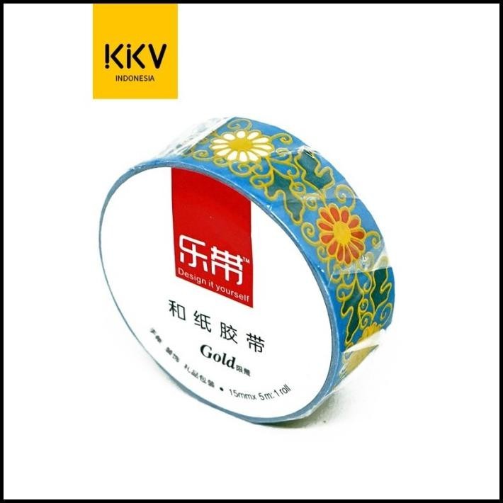 

TERMURAH KKV LEDAI WASHI TAPE ISOLASI SELOTIP BERGAMBAR MOTIF - ENAMEL PATTERN !!!!
