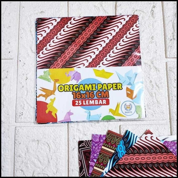 

TERBARU KERTAS ORIGAMI BATIK - KERTAS LIPAT MOTIF - PRAKARYA - DIY - PER PACK !!!!!!!