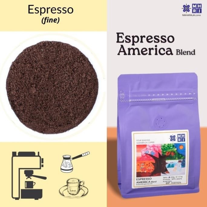 

Espresso Roast Full Arabika Coffe Beans- America Blend Maharaja Coffee