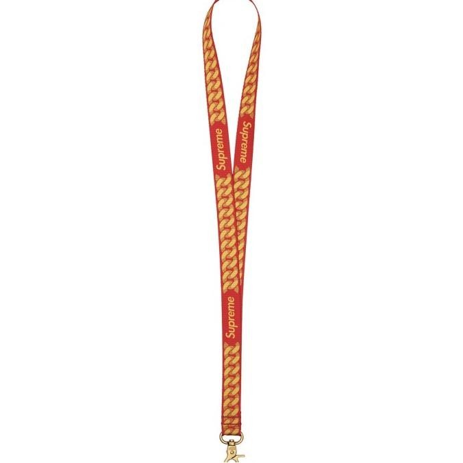 

Supreme Cuban Links Lanyard Ss22 Red Authentic Kualitas Premium