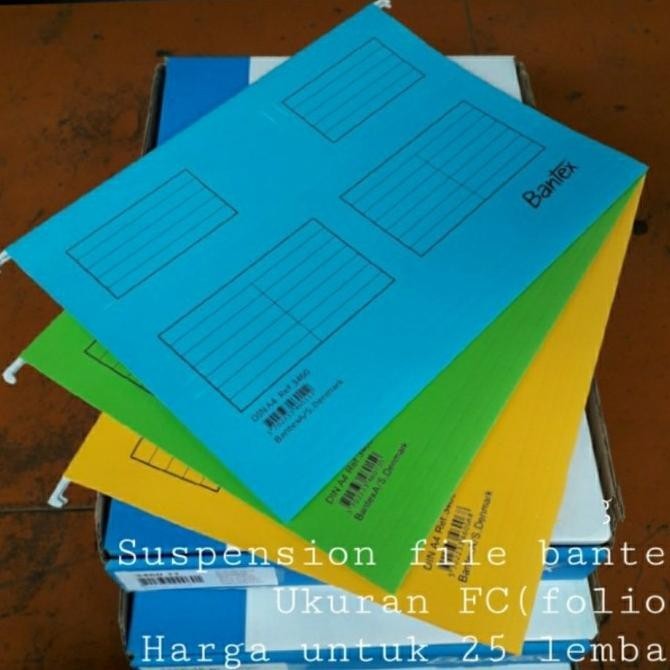 

Promo Suspension File Bantex No Ref 3470 Size Folio Isi 25 Lembar. Kualitas Premium
