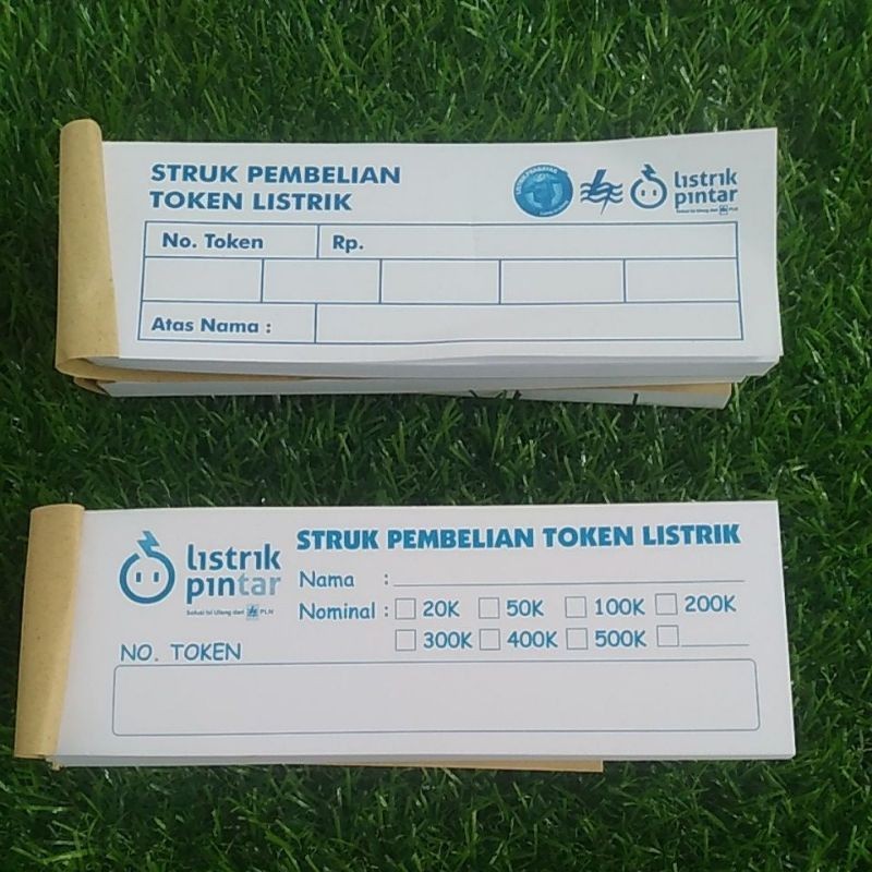 

BUKU /NOTA STRUK PEMBELIAN TOKEN LISTRIK ISI 50 LEMBAR READY STOK