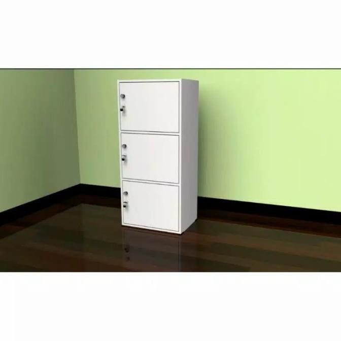 

Rak Lemari Loker Tingkat 3 Susun Dengan Pintu Kunci Serbaguna Kualitas Premium