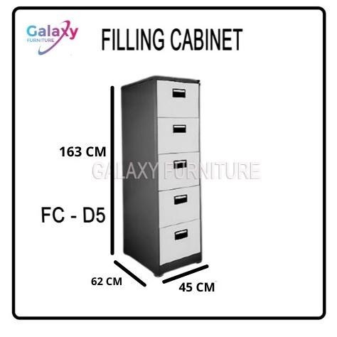 

Filling Cabinet / Lemari Arsip / Lemari Arsip Besi 5 Laci Fc D5 Premium Murah Baru