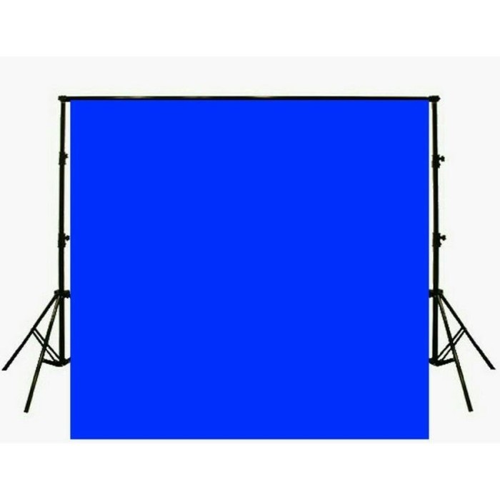 KAIN BIRU BACKGROUND BACKDROP FOTO KAIN BIRU POLOS 2.5X3M
