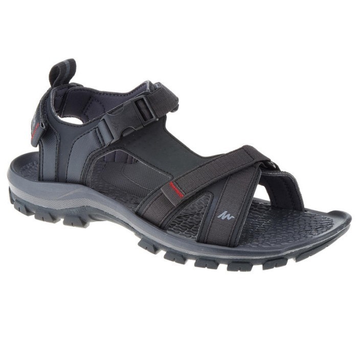 original Decathlon Quechua Sandal Gunung Pria Hitam