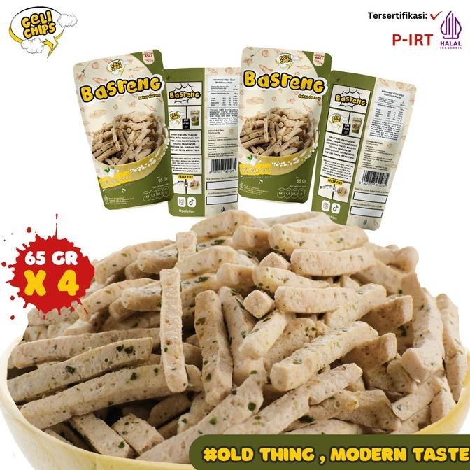 

Gelichips Basreng Original Camilan Kering Gurih Daun Jeruk Paket 4pcs PS10