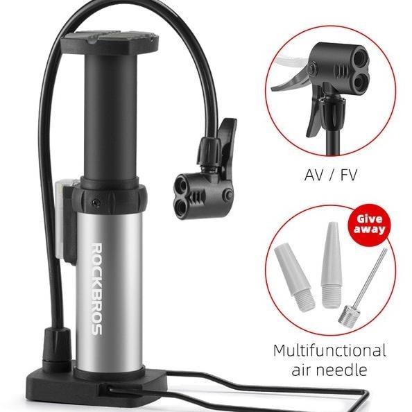 Pompa Sepeda Motor Mobil Rockbros Alloy Pentil Schrader Dan Presta (Yarageza