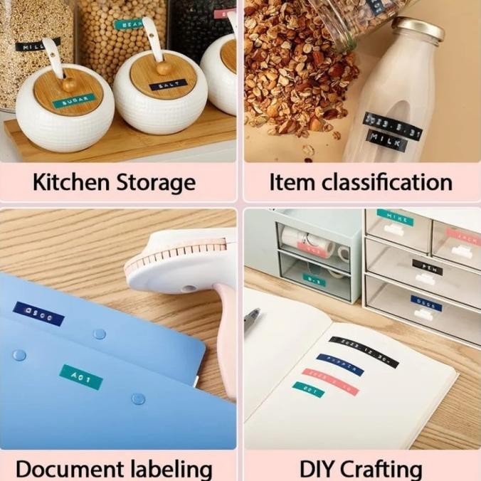 

Ns - Label Maker Emboss 3D Stiker Label Diy Print Manual E975