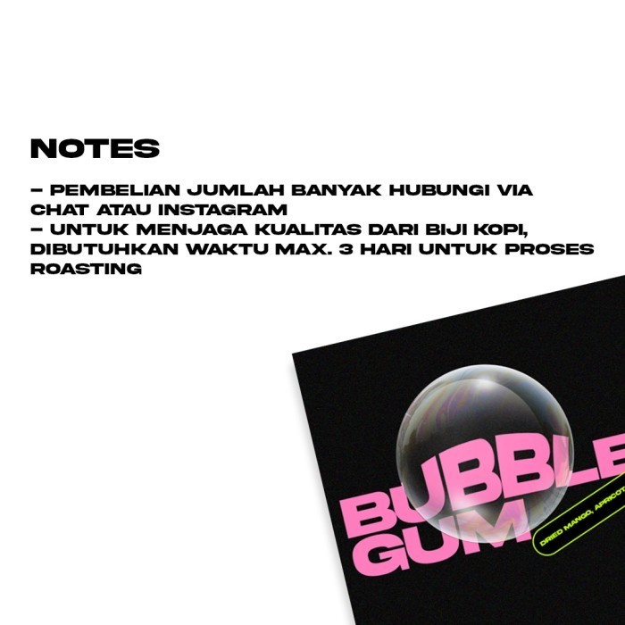 

Biji Kopi Espresso Blend - Bubble Gum Espresso - 100% Arabika