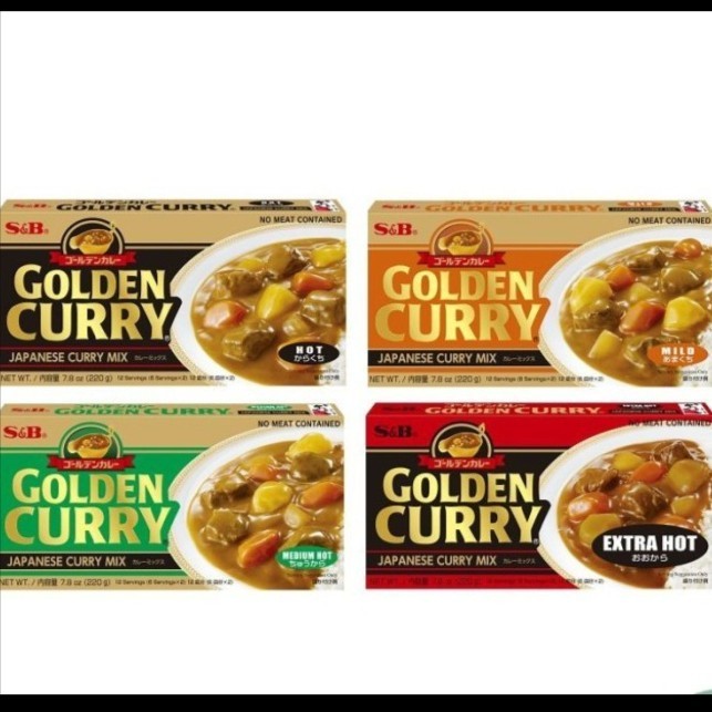 

S&B Japanese Golden Curry Powder 220Gr Kari Jepang X