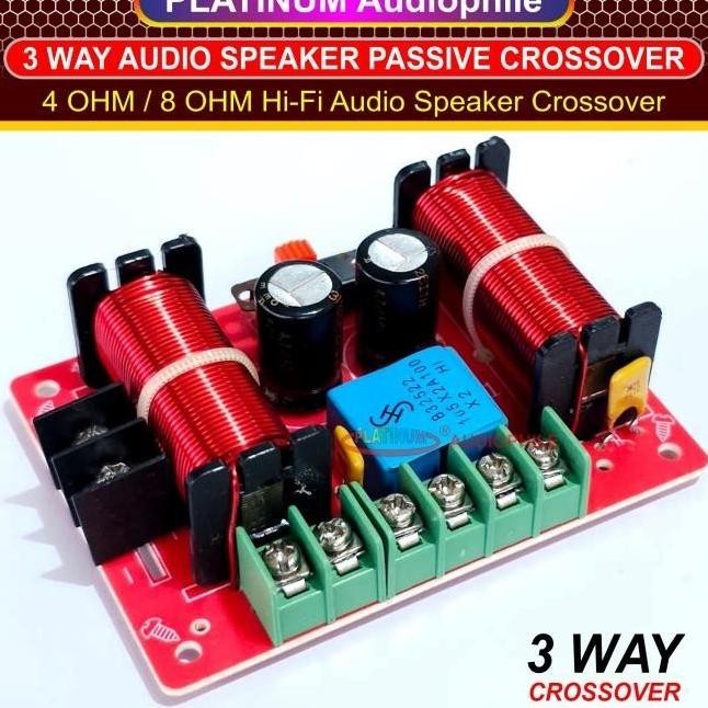 Kualitas Premium Modul Crossover 3 Way Passive Pasif Speaker Crossover
