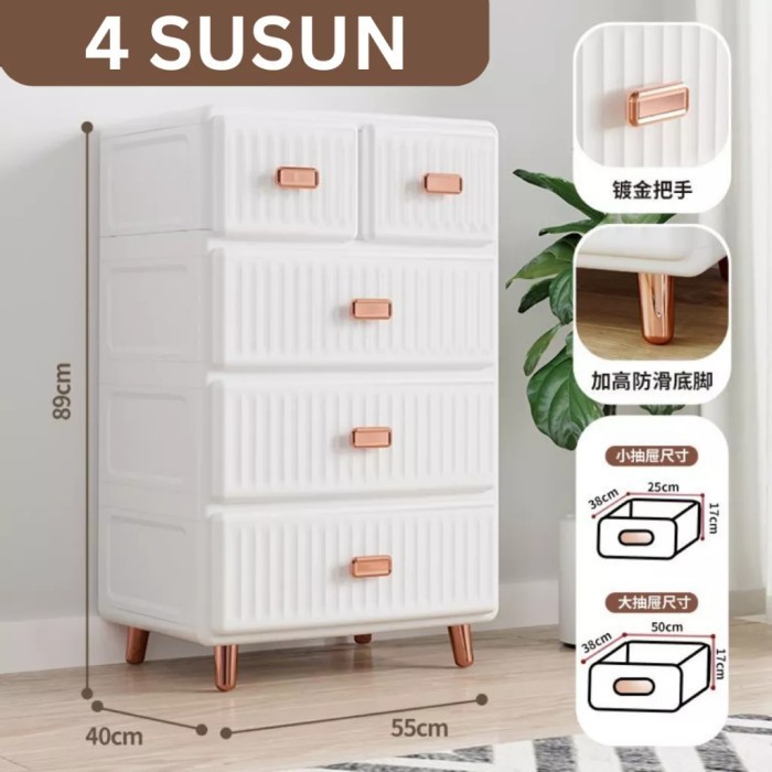 

Lemari Pakaian Susun Laci Premium