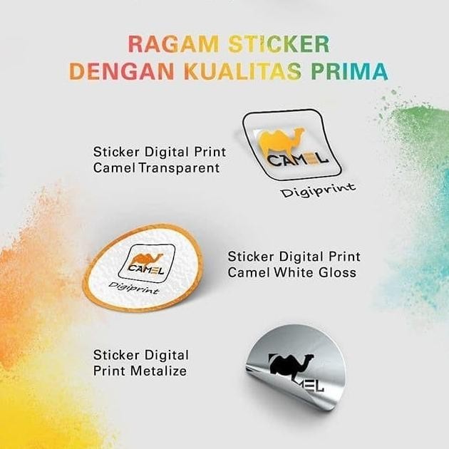 

Camel Digiprint Sticker Vinyl Laser Print A3+ Stiker Anti Air - Pack