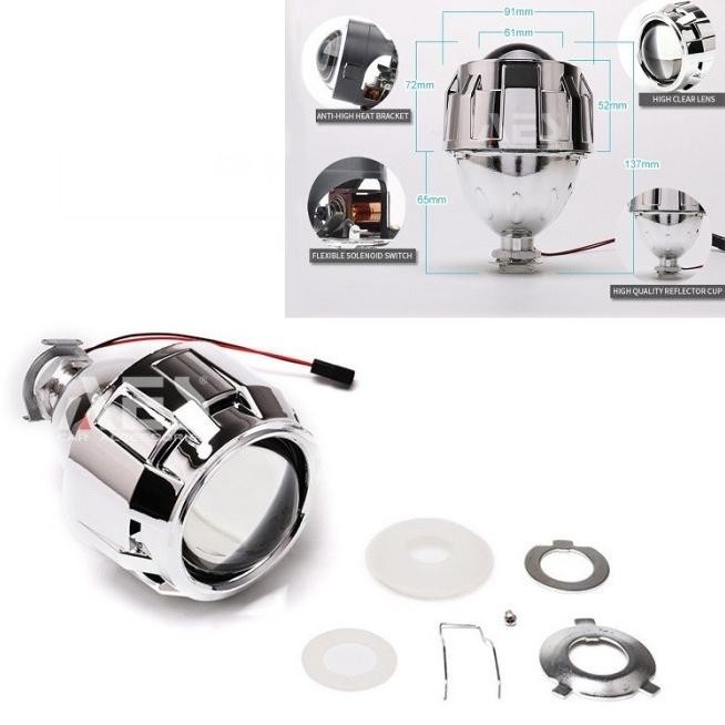 Lensa Led Projector Mobil Motor Shroud Gg H1 Projie Hid Ftjpkv 1177Kx