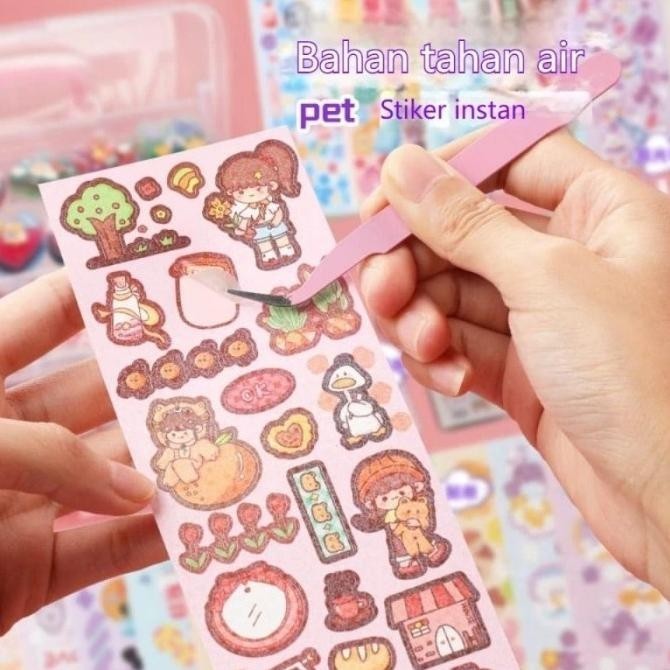 

505Pcs Gantungan Kunci Akrilik Set Artu Stiker Mainan Anak Perempuan -