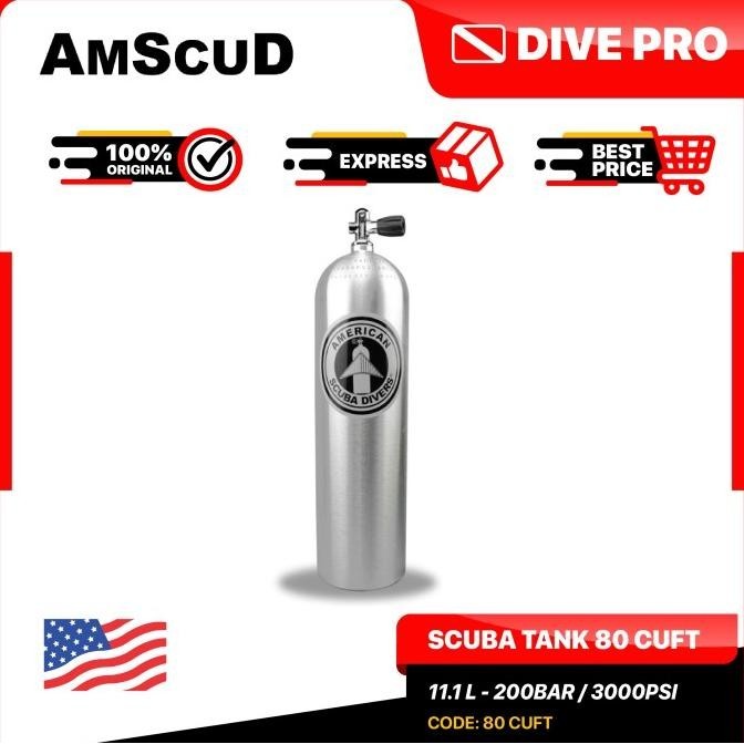 TERMURAH - Tabung Scuba Amscud 80 Cuft