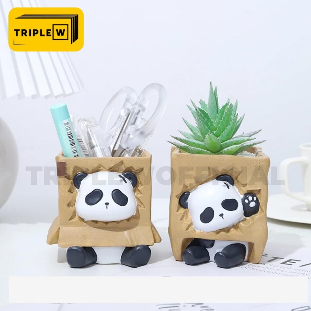

Triple W Tempat Pensil Tabung Pensil PenKorean Pen Holder Cute Panda