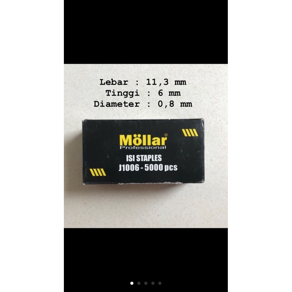 

Isi Staples 1006 J Mollar Untuk Staples 3In1 / Staples Tembak Angin Star