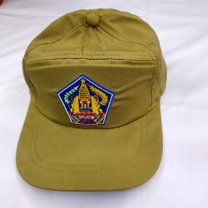 Terlaris Topi PNS Logo Provinsi Bali Topi PNS Warna Khaki Logo Provinsi Bali SALE