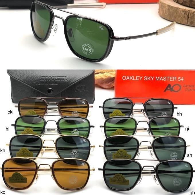 Kacamata Pria American Optical AO Skymaster Pilot Diamond Aviator