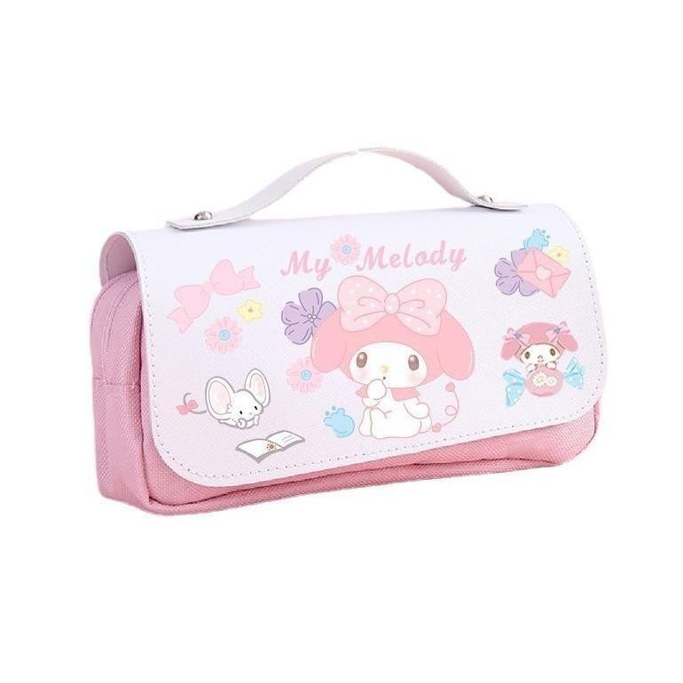 

WYN OLSHOP22 TEMPAT PENSIL SANRIO PU LEATHER / KOTAK PENSIL PREMIUM CINNAMOROL MELODY KUROMI