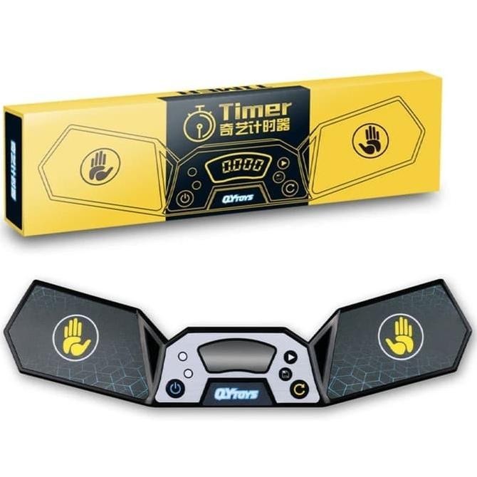 Timer Speedcube QiYi Timer Black Hitam Pengukur Waktu Rubik LA