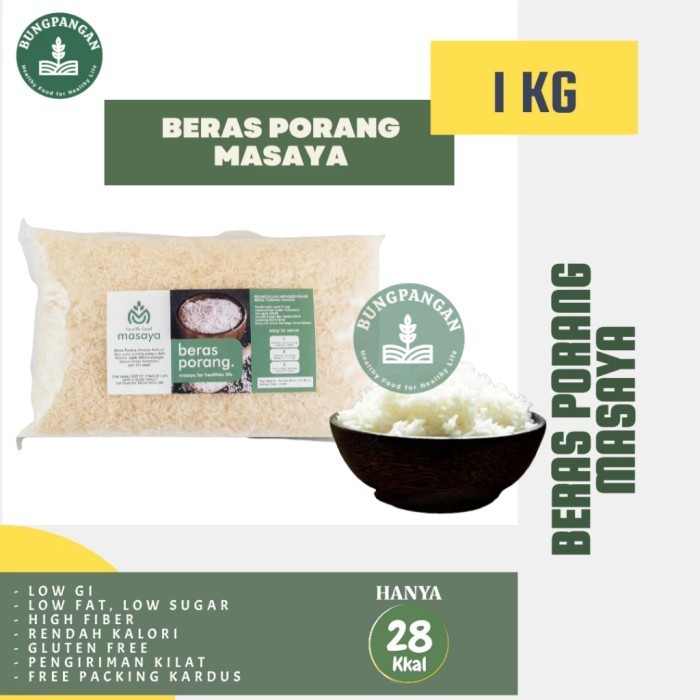 

Masaya Beras Porang 1 Kg Shirataki Konjac Healthy Food