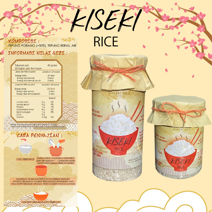 

Shirataki Kiseki Rice Porang Konjac Rice Kualitas Terbaik