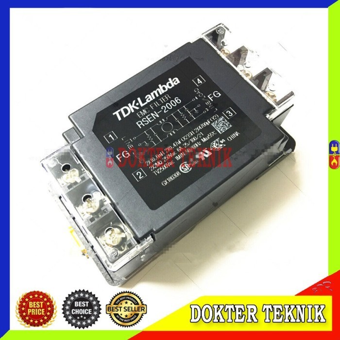 TDK-Lambda EMC Power Filter RSEN-2006 6A 250V Single Phase RSEN2006