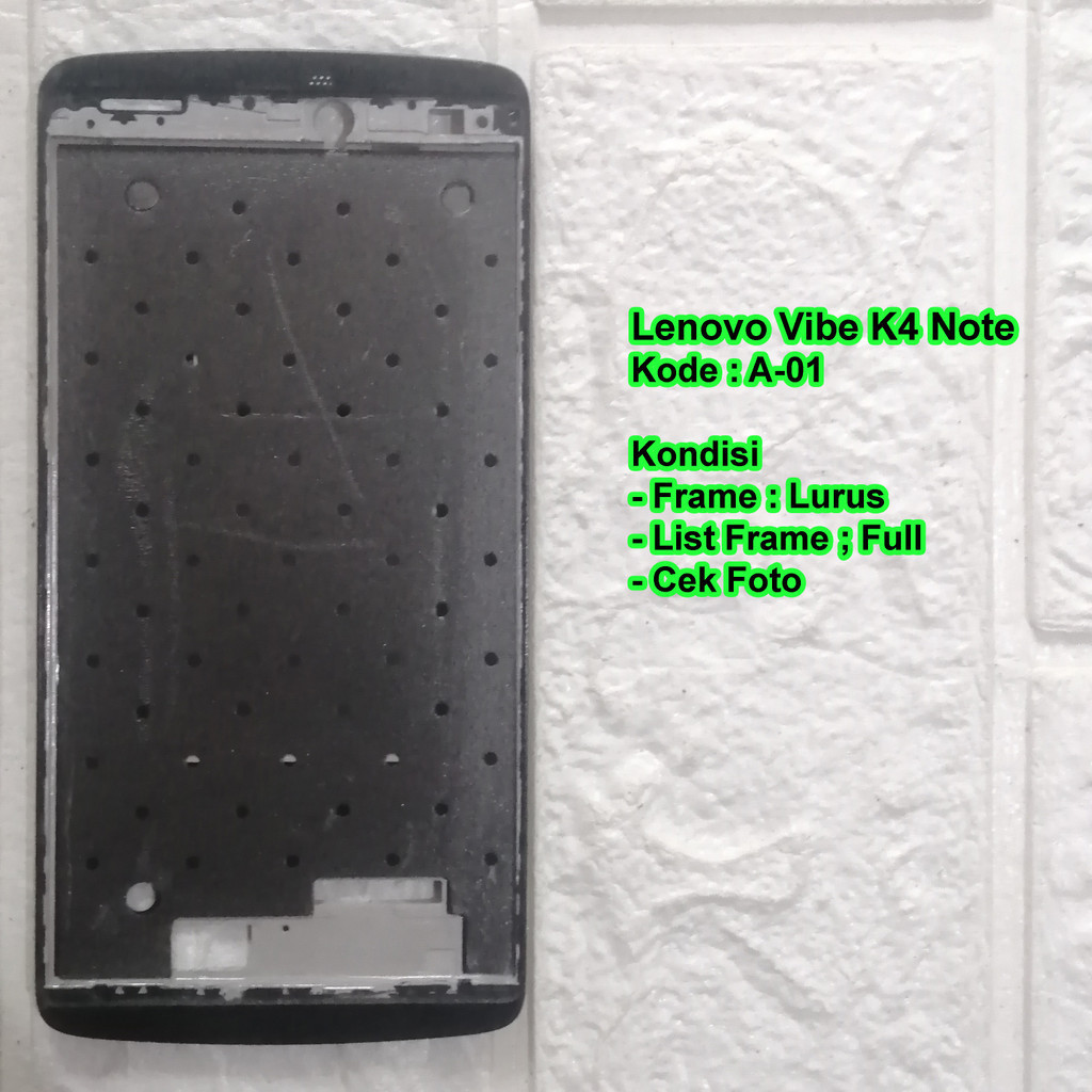 Frame Tulang Tengah Lenovo Vibe K4 Note tatakan lcd copotan