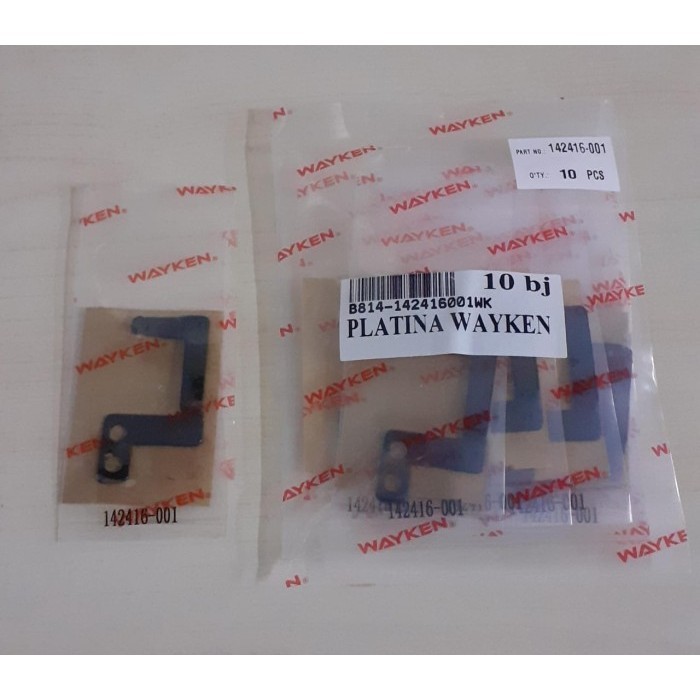 

142416-001 Platina Mesin Lubang Kancing BROTHER 814 Merk Wayken