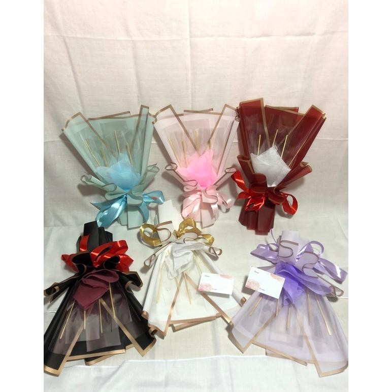 Buket Bunga Palsu | Buket Uang Kosongan | Buket Uang 5 Lembar | Bucket hadiah | Bucket lamaran | Had