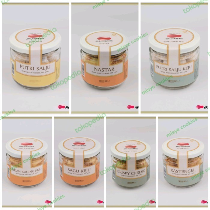 

Toples Kaca/Jar J&C Cookies Readystok Varian Rasa